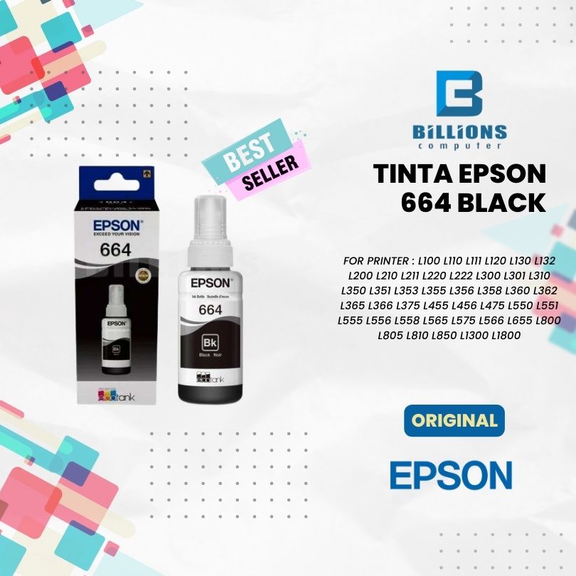 TINTA EPSON 664 BLACK