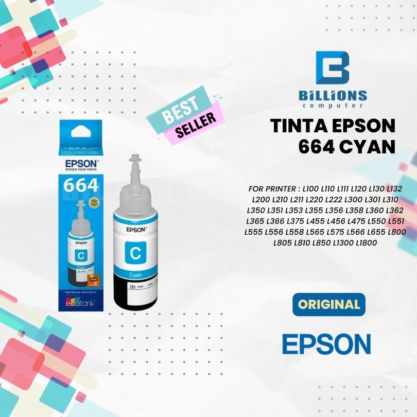 TINTA EPSON 664 CYAN