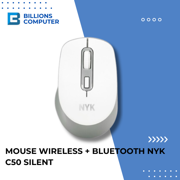 Mouse Wireless + Bluetooth NYK C50 Silent