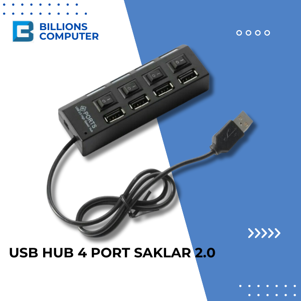 USB Hub 4 Port Saklar 2.0