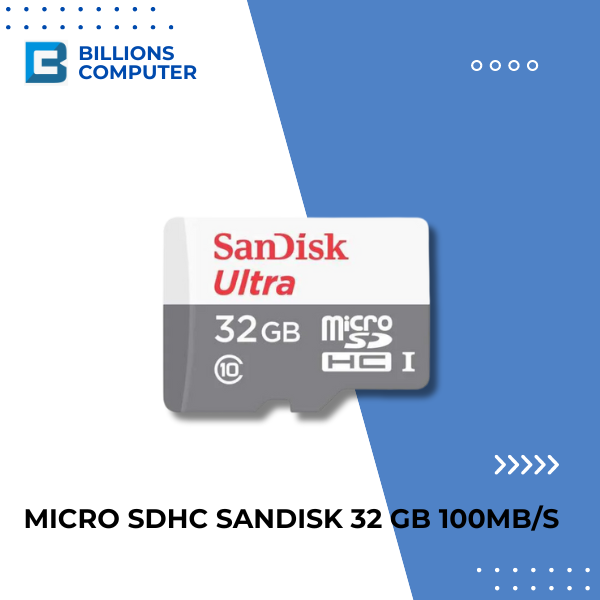 Micro SDHC Sandisk 32 GB 100MB/s